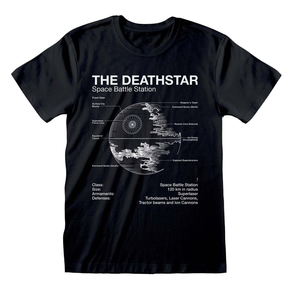 Golden Discs T-Shirts Star Wars - Death Star Sketch - Small [T-Shirts]