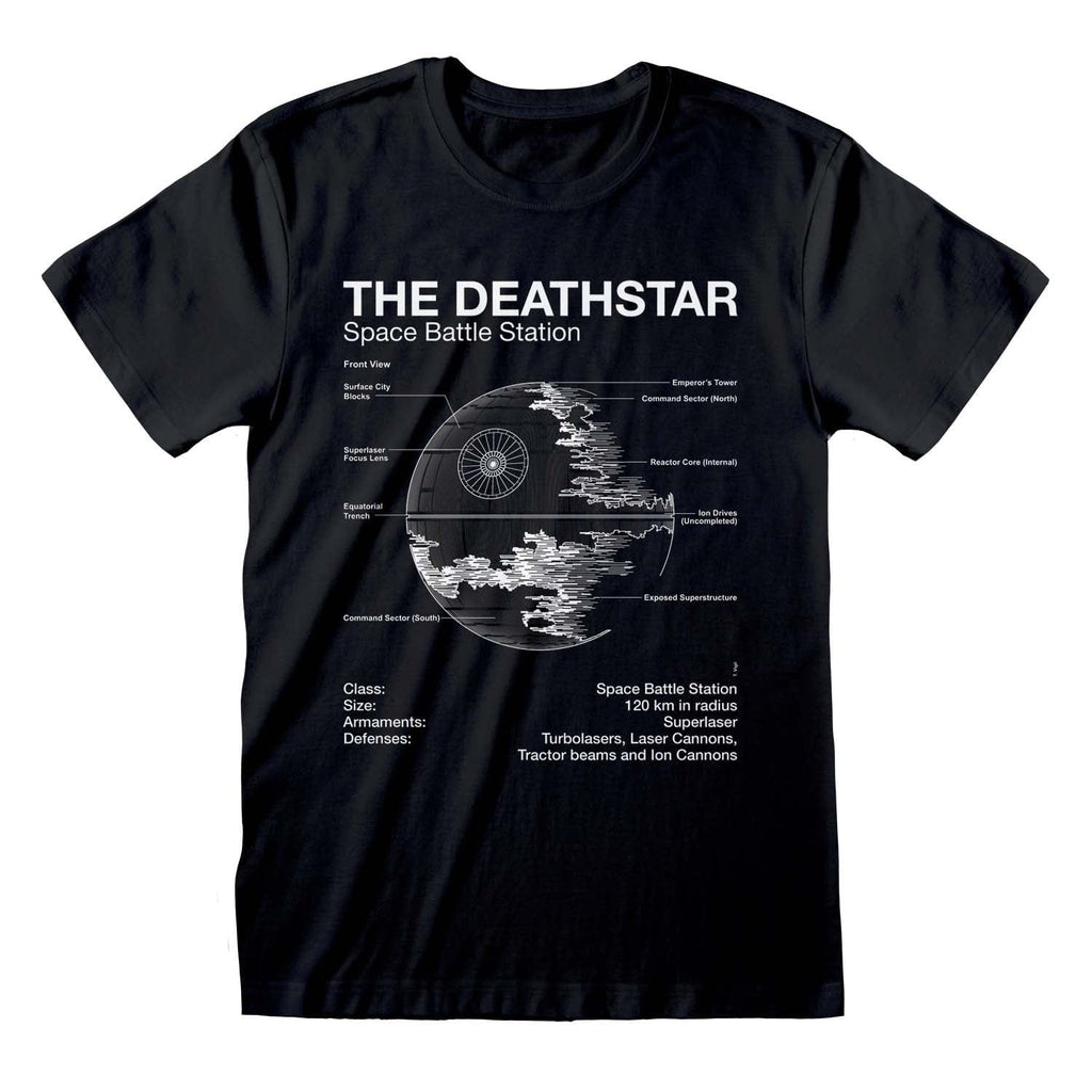 Golden Discs T-Shirts Star Wars - Death Star Sketch - Large [T-Shirts]