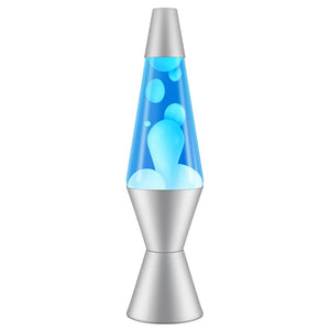 Golden Discs Posters & Merchandise Retro Lava Lamp, White/ Blue 14.5" Tall [Lamp]