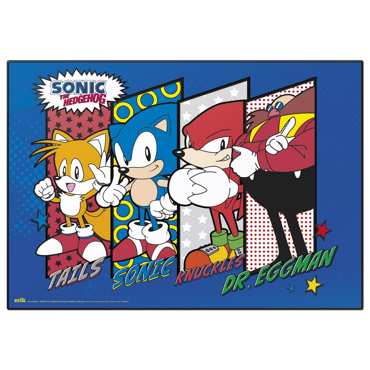 SONIC THE HEDGEHOG SCHOOL DESKPAD [Mousepad] – Golden Discs