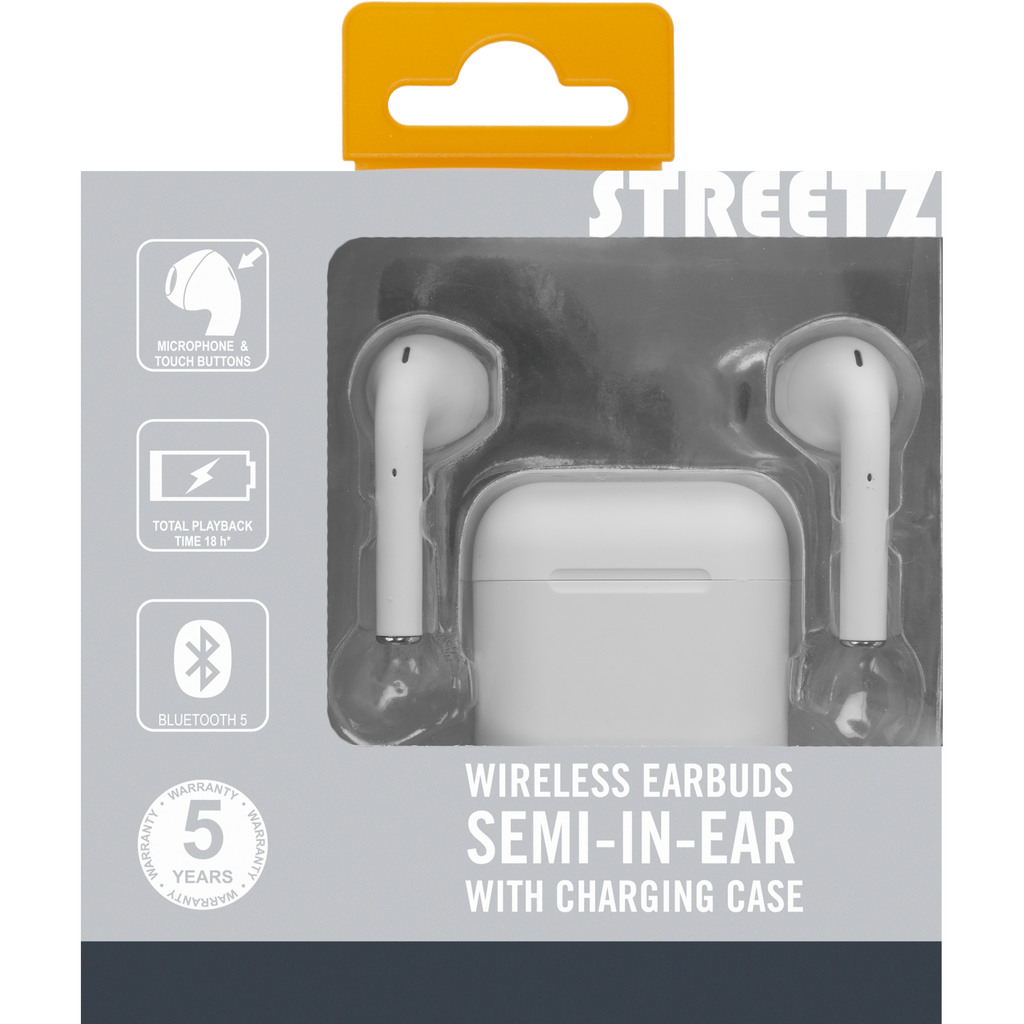 Golden Discs Accessories Streetz True Wireless Ear Buds - White [Accessories]