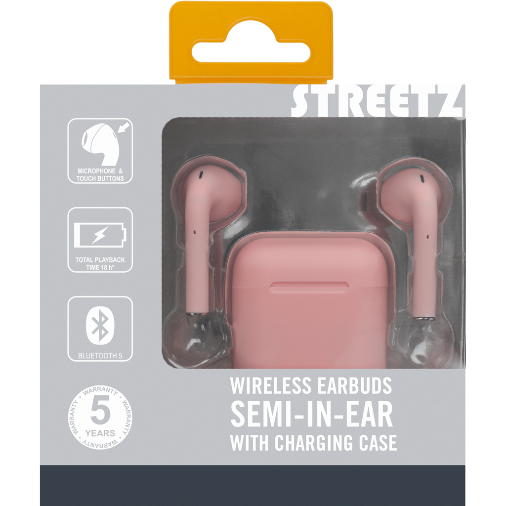 Golden Discs Accessories Streetz True Wireless Ear Buds - Pink [Accessories]