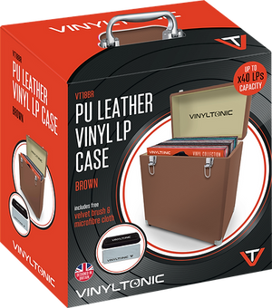 Vinyl Tonic LEATHER VINYL LP CASE (BROWN) [Accessories]