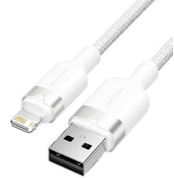 Vention USB 2.0 Type-A Male to Lightning Male 2.4A Cable 1M White Aluminium Alloy Type [Accessories]