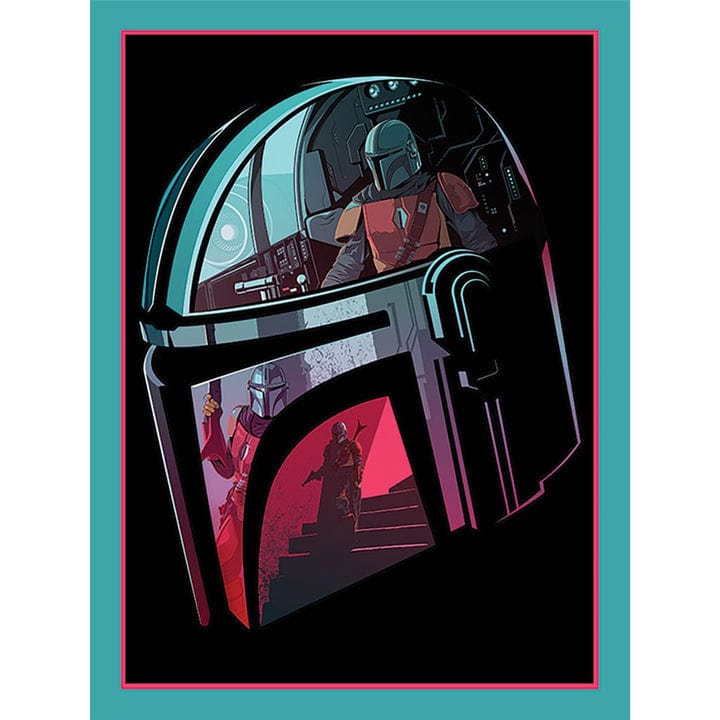 Golden Discs Posters & Merchandise Star Wars: The Mandalorian (Helmet Section) 30 x 40cm [Posters & Merchandise]