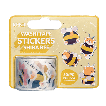 Golden Discs Posters & Merchandise Washi Tape Stickers - Shiba Bee [Posters & Merchandise]