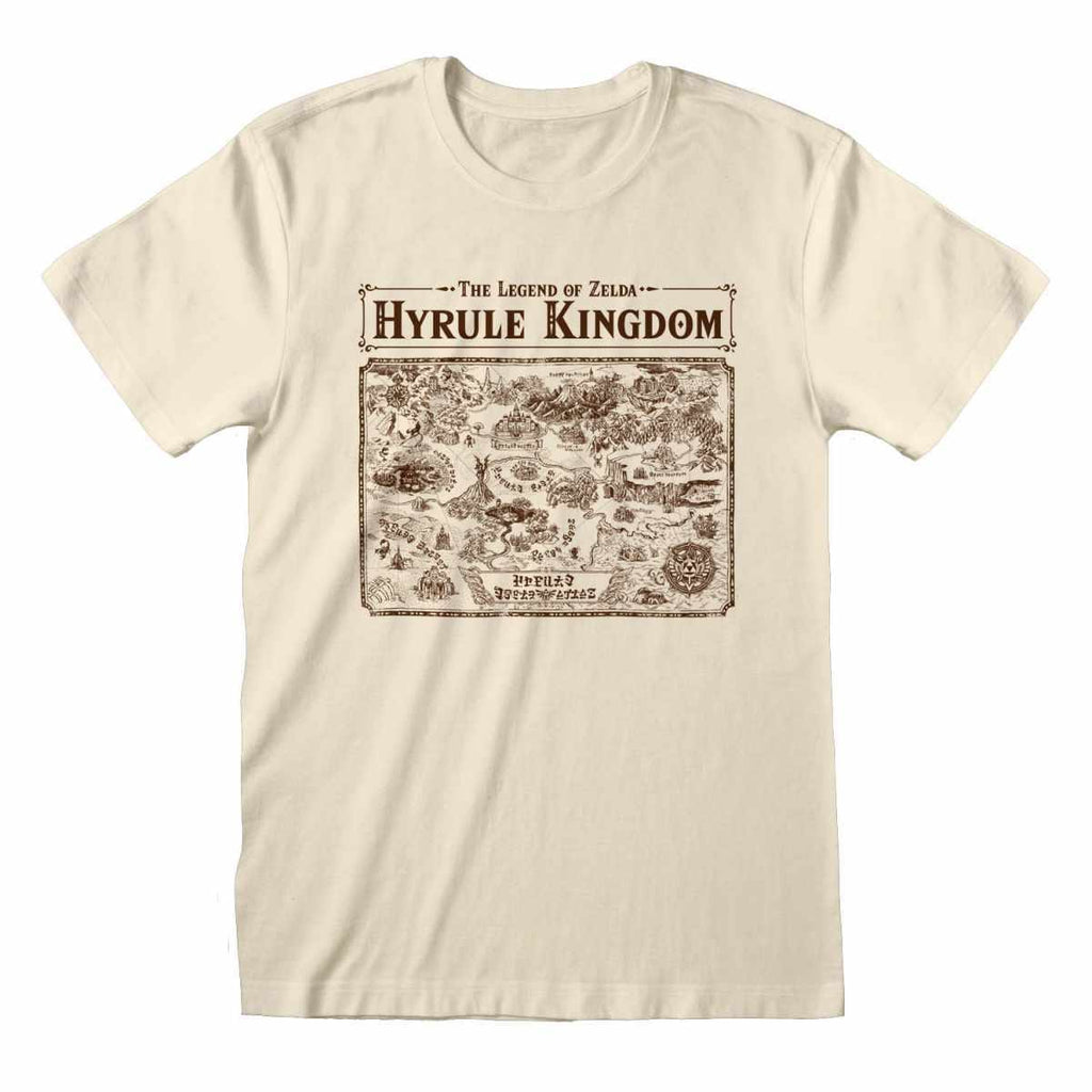 Golden Discs T-Shirts The Legend Of Zelda - Map Of Hyrule Kingdom - Medium [T-Shirts]