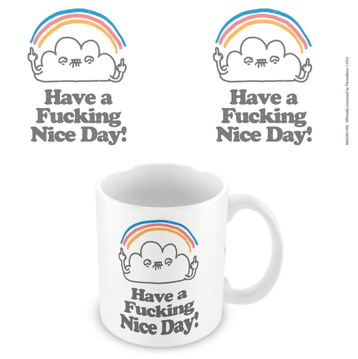 Golden Discs Posters & Merchandise Threadless (Have A Nice Day) White Pod Mug [Mug]