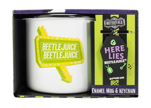 Beetlejuice Enamel Mug & Keyring [Giftset]
