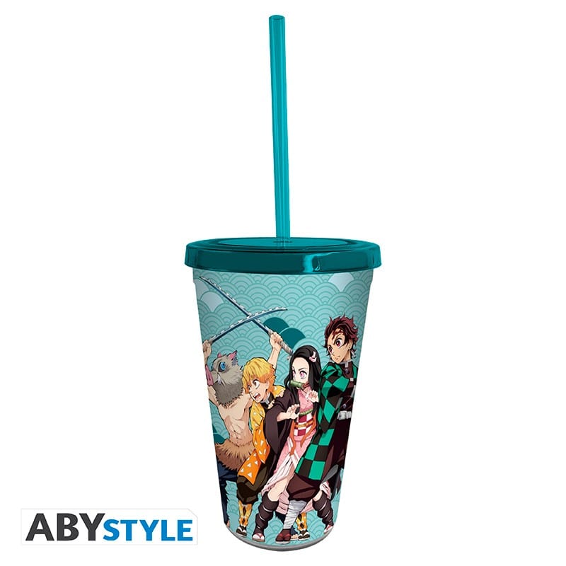 Golden Discs Posters & Merchandise DEMON SLAYER Gift Set Tumbler with straw + Acryl® + Stickers [Cups]