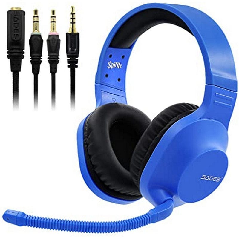 Golden Discs Accessories Sades Spirits Universal Blue Gaming Headset SA-721 [Accessories]