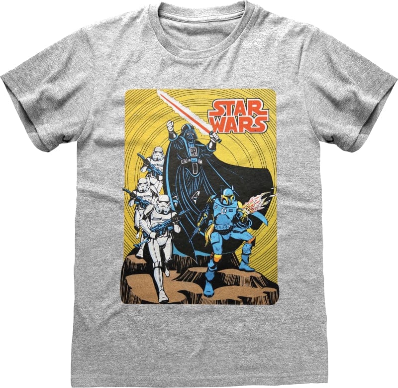 Golden Discs T-Shirts Star Wars - Vader Retro Poster - Large [T-Shirts]