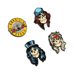 Guns N' Roses Set of 4 Pins [Posters & Merchandise]