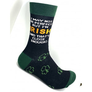 I May Not Be Perfect But I'm Irish Men Socks [Socks]