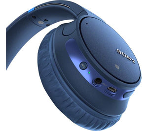 SONY WH-CH700N Wireless Bluetooth Noise-Cancelling Headphones - Blue [Accessories]