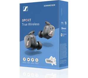 SENNHEISER SPORT True Wireless Bluetooth Earbuds - Black [Accessories]