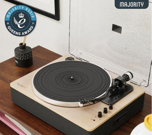 Majority Folio Oak Bluetooth Turntable [Tech & Turntables]