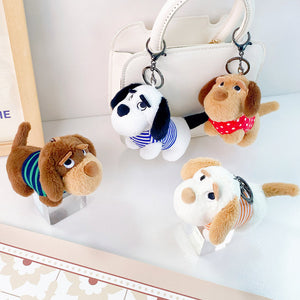 Kenji Mima Fluffy Droopy Eye Dog Keyring [Keychain]