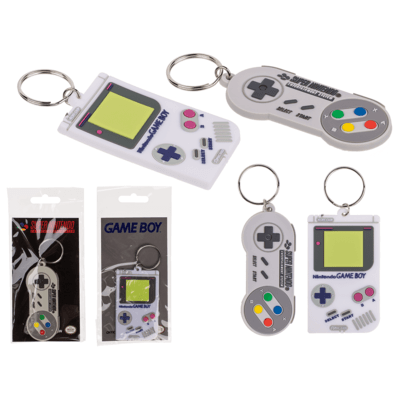 Golden Discs Posters & Merchandise Metal Nintendo Controller & Gameboy, Assorted [Keychain]