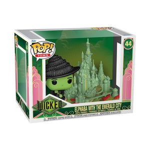 Funko Pop! Town: Wicked - Elphaba w/Emerald City [Toys]