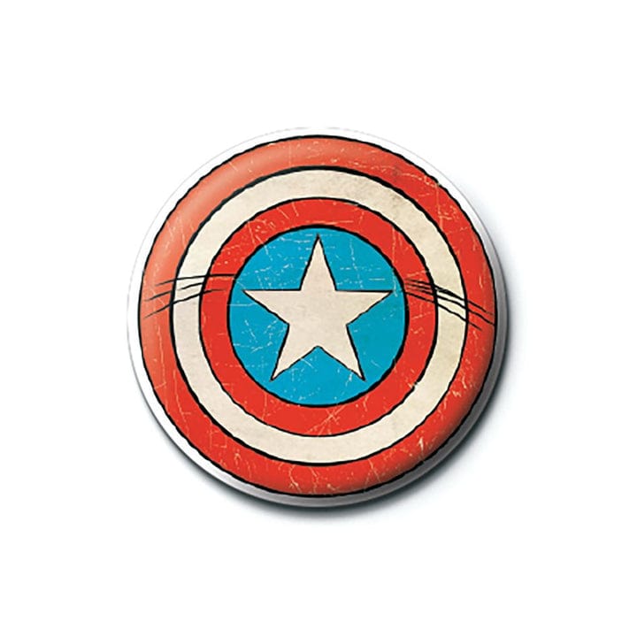 Golden Discs Posters & Merchandise Marvel Comics (Captain America Shield) [Badge]
