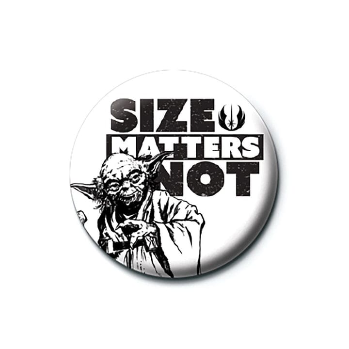 Golden Discs Posters & Merchandise Star Wars (Size Matters Not) Pin [Badge]