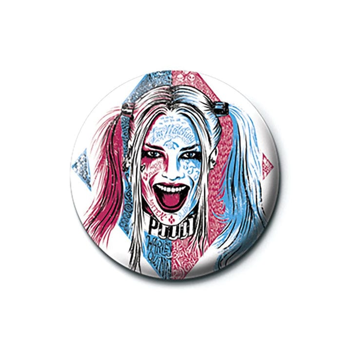Golden Discs Posters & Merchandise Suicide Squad (Harley Quinn Tattoo) [Badge]