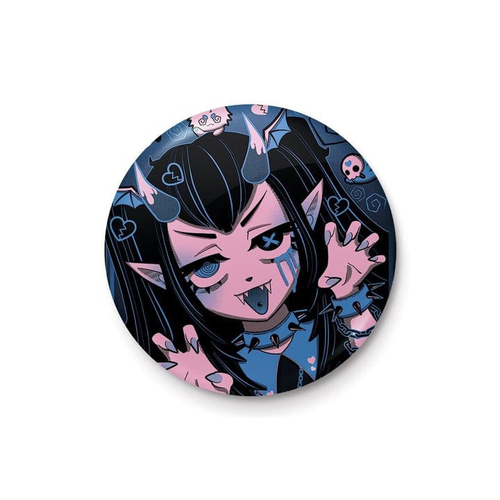Golden Discs Posters & Merchandise Cosmic Boop (Goth Girl Spooky Selfie) [Badge]