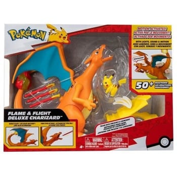 Golden Discs Toys Pokémon Deluxe Feature Includes 6 Interactive Charizard Plus 2-inch Pikachu Figure [Toys]