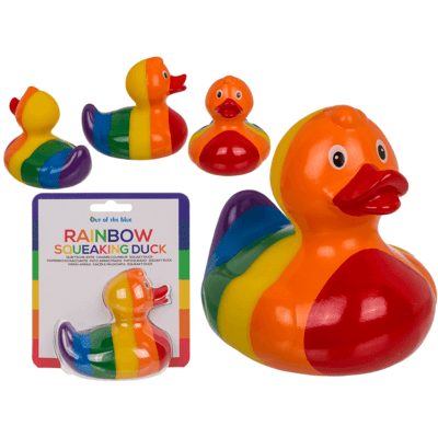 Golden Discs Posters & Merchandise Rainbow Squeaking Duck, 10 cm [Posters & Merchandise]