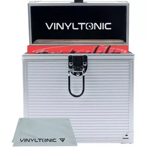 Golden Discs Accessories Vinyl Tonic 7" Record Silver Storage Case / Microfibre Cloth [Accessories]