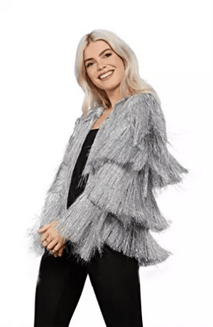 Golden Discs Posters & Merchandise Silver Tinsel Festival Jacket - L/XL [Posters & Merchandise]