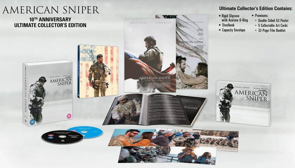 Golden Discs 4K Blu-Ray American Sniper (10th Anniversary Ultimate Collector's Edition with Steelbook) - Clint Eastwood [4K UHD]