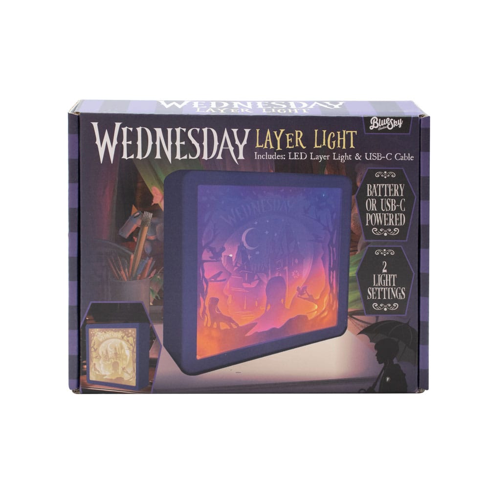 Golden Discs Posters & Merchandise Wednesday Silhouette Layer Light Lamp 22 cm [Lamp]