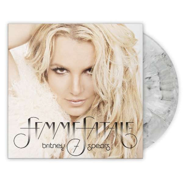 Golden Discs VINYL Femme Fatale (2023 Release): - Britney Spears [Light Grey Marble Vinyl]