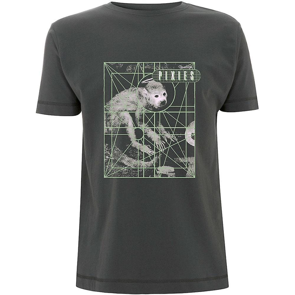 Golden Discs T-Shirts Pixies Monkey Grid - Charcoal - XL [T-Shirts]