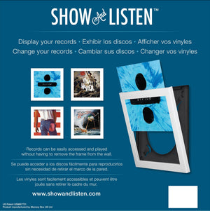 Golden Discs Accessories SHOW AND LISTEN LP FRAME - WHITE [Accessories]