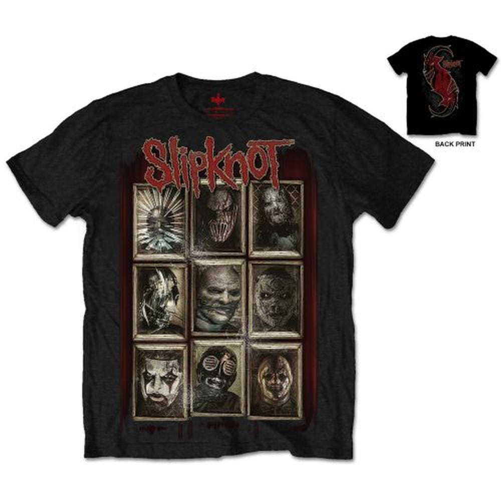 Golden Discs T-Shirts Slipknot New Masks Black - Large [T-Shirts]