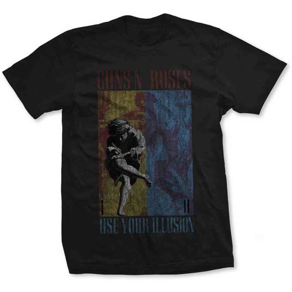 Golden Discs T-Shirts Guns N' Roses; Use Your Illusion - Black - XL [T-Shirts]