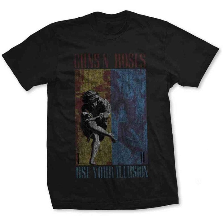 Golden Discs T-Shirts Guns N' Roses; Use Your Illusion - Black - Small [T-Shirts]