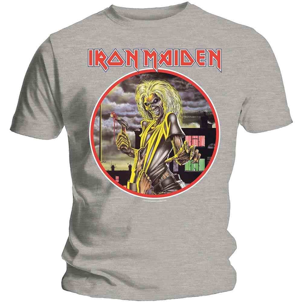 Golden Discs T-Shirts Iron Maiden: Killers Circle - Grey - Medium [T-Shirts]