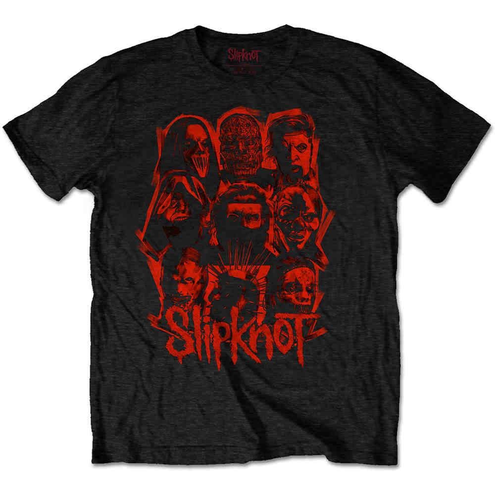 Golden Discs T-Shirts Slipknot W.A.N.Y.K. Red Patch - Black - Large [T-Shirts]
