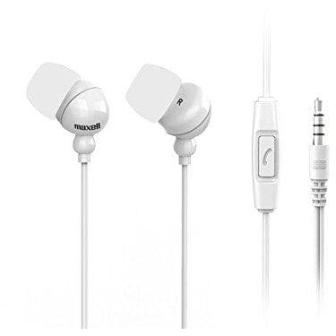Golden Discs Accessories Maxell 303760 Plugz + Mic In-Ear Headphones with Microphone White [Accessories]
