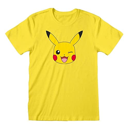 Golden Discs T-Shirts Pokemon Pikachu Face - Medium [T-Shirts]