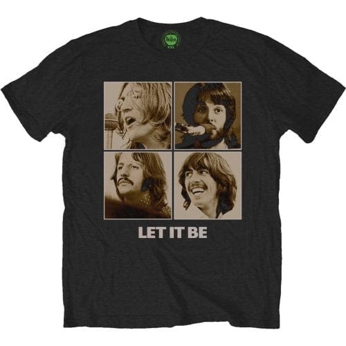 Golden Discs T-Shirts Beatles: Let It Be - Black - Large [T-Shirts]
