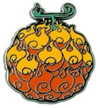 Golden Discs Badges One Piece Pins Flame [Badges]