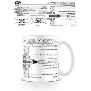 Golden Discs Posters & Merchandise Star Wars - X Wing Fighter Sketch [Mug]