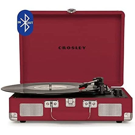 Golden Discs Tech & Turntables Crosley Cruiser Plus - Bluetooth Turntable (Burgundy) [Tech & Turntables]