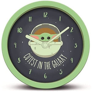 Golden Discs Clocks Mandalorian - Cutest In The Galaxy Desk [Clock]