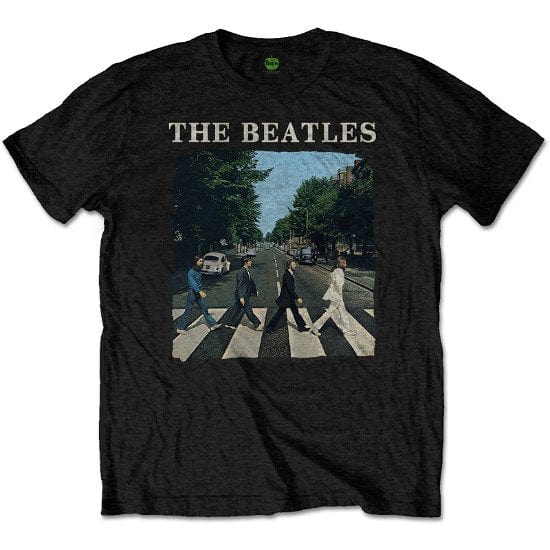 Golden Discs T-Shirts Beatles Abbey Road Logo - Black - Large [T-Shirts]